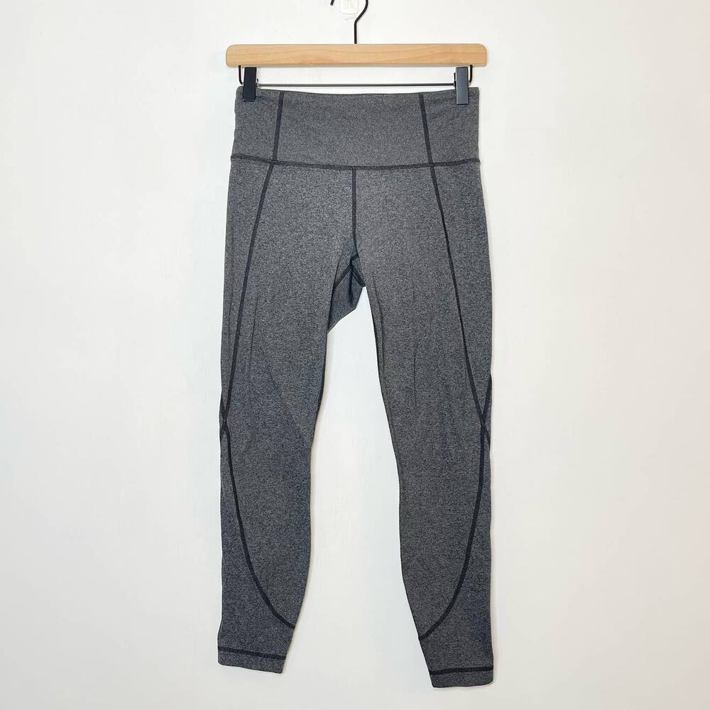 Athleta Chaturanga Leggings Women's Size Small Heathered Gray Athletic Yoga